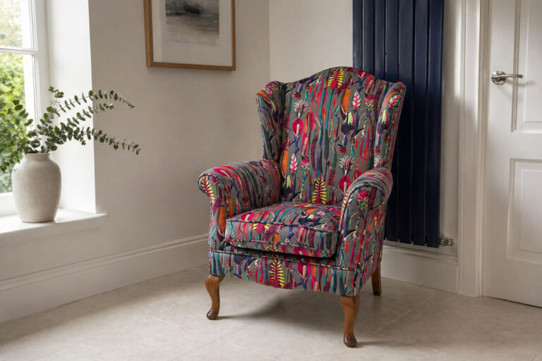 Modern Funky Armchair Reupholstery in Lymington