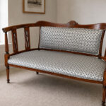 Edwardian Salon Settee Restoration & Upholstery in New Milton