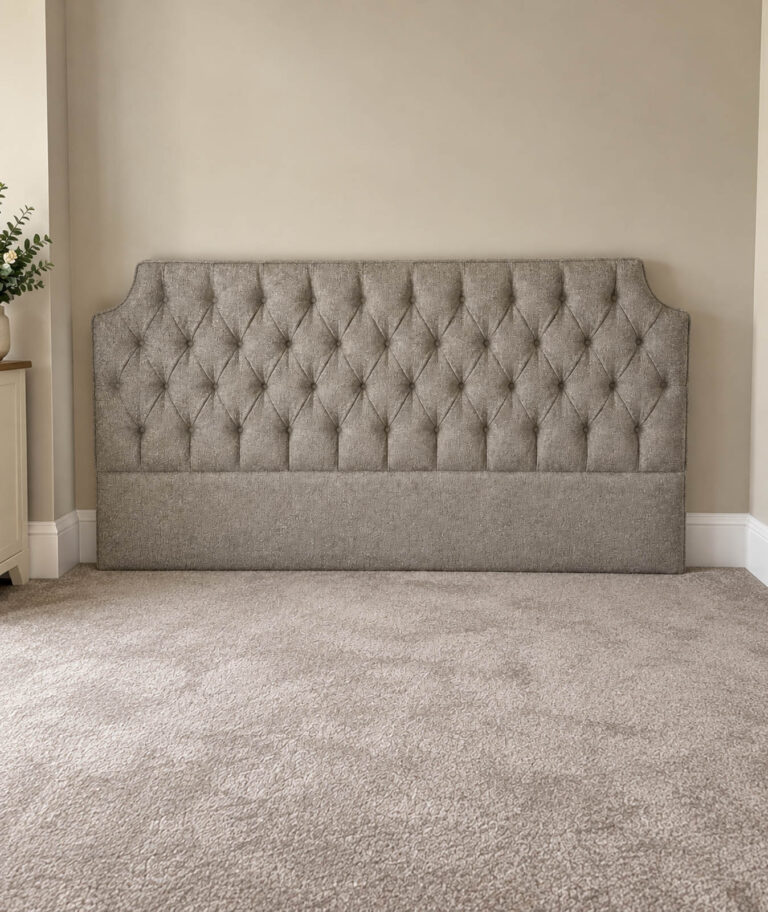 Roberts Upholstery grey headboard